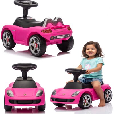 COIL Jeździk pchacz licencja Porsche dla dzieci różowy auto do odpychania pojazd COIL Jeździk pchacz licencja Porsche dla dzieci różowy auto do odpychania pojazd