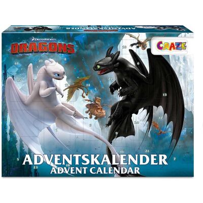 Craze DRAGONS Kalendarz Adwentowy, Wielokolorowy, 41 x 6.3 x 32 cm, 24645 Craze DRAGONS Kalendarz Adwentowy, Wielokolorowy, 41 x 6.3 x 32 cm, 24645