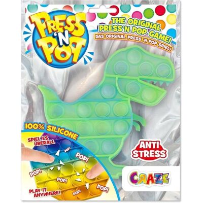 CRAZE FIGET TOY SENSOSYCZNA ZABAWKA ANTYSTRESOWA PRESS N POP DINOZAUR CRAZE FIGET TOY SENSOSYCZNA ZABAWKA ANTYSTRESOWA PRESS N POP DINOZAUR