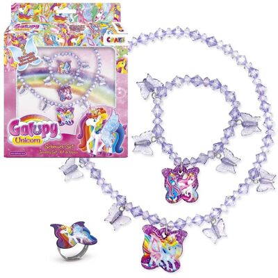 CRAZE Galupy Unicorn Biżuteria dla dzieci, różowa lub liliowa, dla dzieci (41925) CRAZE Galupy Unicorn Biżuteria dla dzieci, różowa lub liliowa, dla dzieci (41925)