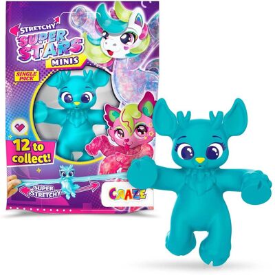 CRAZE Stretchy Superstars Minis - elastyczne figurki akcji dla dzieci, lepkie i rozciągliwe figurki superbohaterów do kolekcjonowania CRAZE Stretchy Superstars Minis - elastyczne figurki akcji dla dzieci, lepkie i rozciągliwe figurki superbohaterów do kolekcjonowania