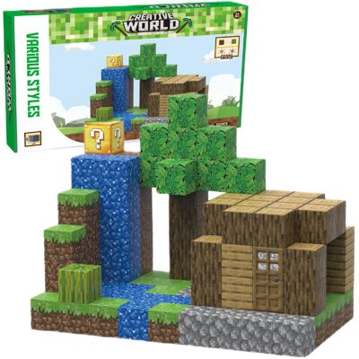 Inny producent Creative World Zestaw Klocki Magnetyczne Domek drewniany przy Wodospadzie 107 el. JM805 Inny producent Creative World Zestaw Klocki Magnetyczne Domek drewniany przy Wodospadzie 107 el. JM805
