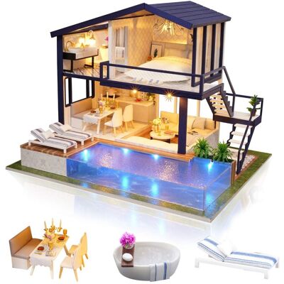 inna (Inny) Cuteefun DIY Miniaturowe lalki dom zestaw do budowy ręcznie robiony mini pokój z muzyką odporny na kurz i meble do dekoracji kreatywne rękodzieło pr.. inna (Inny) Cuteefun DIY Miniaturowe lalki dom zestaw do budowy ręcznie robiony mini pokój z muzyką odporny na kurz i meble do dekoracji kreatywne rękodzieło pr..