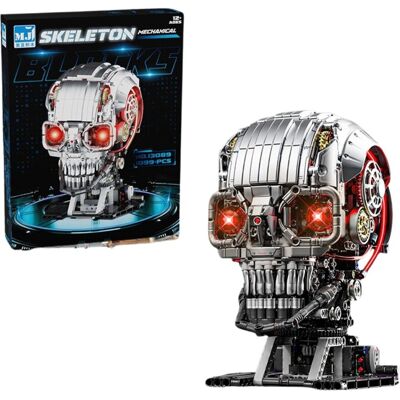 Mould King Czaszka mechaniczna LED 1146el.- Klocki plastikowe konstrukcyjne MJI 13089 MOC TECHNIC Mould King Czaszka mechaniczna LED 1146el.- Klocki plastikowe konstrukcyjne MJI 13089 MOC TECHNIC