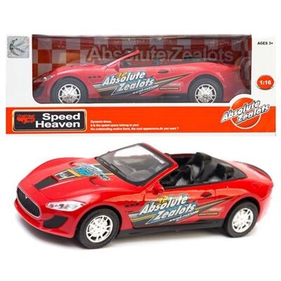 Lean Toys CZERWONY SPORTOWY SAMOCHÓD Z NAPĘDEM Lean Toys CZERWONY SPORTOWY SAMOCHÓD Z NAPĘDEM