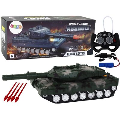 Import LEANToys Czołg Rc Zdalnie Sterowany 27 Mhz Zielony Import LEANToys Czołg Rc Zdalnie Sterowany 27 Mhz Zielony