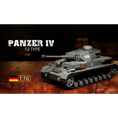 Inny producent Czołg zdalnie sterowany ASG 1:16 PzKpfw. IV Ausf. F2 Sd Kfz 161/1 RTR 2.4Ghz - Heng Long 3859-1U (S) Inny producent Czołg zdalnie sterowany ASG 1:16 PzKpfw. IV Ausf. F2 Sd Kfz 161/1 RTR 2.4Ghz - Heng Long 3859-1U (S)