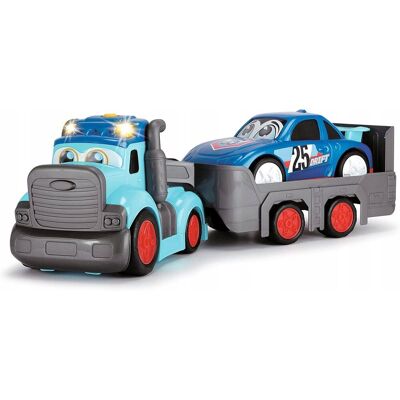 Dickie Toys 204119002 Pojazd do zabawy - Transporter z autem Dickie Toys 204119002 Pojazd do zabawy - Transporter z autem