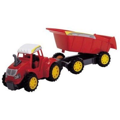 Dickie Toys, Traktor Farm z przyczepą, czerwony Dickie Toys, Traktor Farm z przyczepą, czerwony