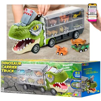 Pltb DINOZABAWKA 13w1 – CIĘŻARÓWKA + AUTKA + HELIKOPTER Dźwięki, Muzyka, Światła PREZENT DLA DZIECKA SYNA CHŁOPCA + EBOOK-3 Pltb DINOZABAWKA 13w1 – CIĘŻARÓWKA + AUTKA + HELIKOPTER Dźwięki, Muzyka, Światła PREZENT DLA DZIECKA SYNA CHŁOPCA + EBOOK-3