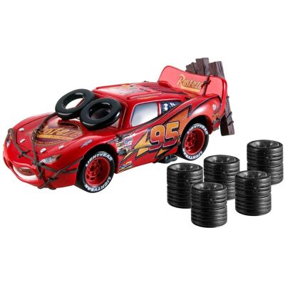 Disney Cars Daredevil McQueen Vehicle by Mattel Disney Cars Daredevil McQueen Vehicle by Mattel