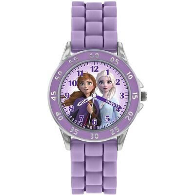 Disney Frozen Dziewczęcy analogowy zegarek kwarcowy z silikonowym paskiem FZN9505 Disney Frozen Dziewczęcy analogowy zegarek kwarcowy z silikonowym paskiem FZN9505