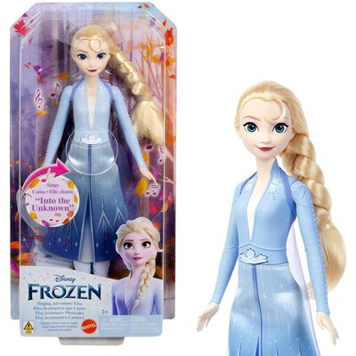 Mattel Disney Frozen Elsa, Śpiewająca lalka „Chcę uwierzyć snom”, Muzyczna zabawka interaktywna, dla dzieci 3+ JDX54 Mattel Disney Frozen Elsa, Śpiewająca lalka „Chcę uwierzyć snom”, Muzyczna zabawka interaktywna, dla dzieci 3+ JDX54