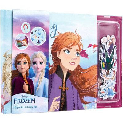 Disney Frozen książka magnetyczna, magnetyczny zestaw aktywności, 40 magnesów, interaktywna gra, kreatywna zabawa, idealna w podróży (FR24358) Disney Frozen książka magnetyczna, magnetyczny zestaw aktywności, 40 magnesów, interaktywna gra, kreatywna zabawa, idealna w podróży (FR24358)