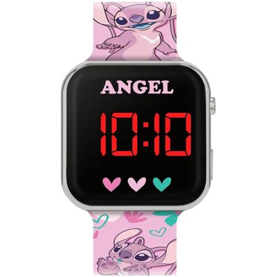 Disney Lilo i Stitch Zegarek z pasem LED LAS4087 Disney Lilo i Stitch Zegarek z pasem LED LAS4087