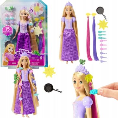 DISNEY PRINCESS LALKA ROSZPUNKA BAJKOWE WŁOSY ZMIANA KOLORU MATTEL HLW18 DISNEY PRINCESS LALKA ROSZPUNKA BAJKOWE WŁOSY ZMIANA KOLORU MATTEL HLW18