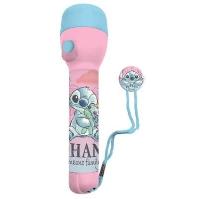 Disney Stitch Kids duża latarka LED 16 cm plastikowa antypoślizgowa latarka na przygody na świeżym powietrzu, kemping, wędrówki i do użytku awaryjnego Disney Stitch Kids duża latarka LED 16 cm plastikowa antypoślizgowa latarka na przygody na świeżym powietrzu, kemping, wędrówki i do użytku awaryjnego