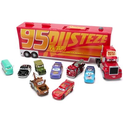 Disney Tir Maniek Marian Mack + 8 dużych autek Cars Auta 58cm XXL Disney Tir Maniek Marian Mack + 8 dużych autek Cars Auta 58cm XXL
