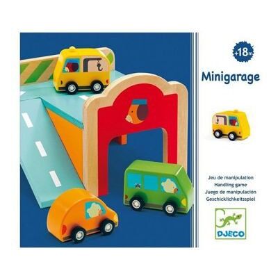Mini Garaż w Drewnie DJECO - Zestaw Samochodów Zabawka Mini Garaż w Drewnie DJECO - Zestaw Samochodów Zabawka