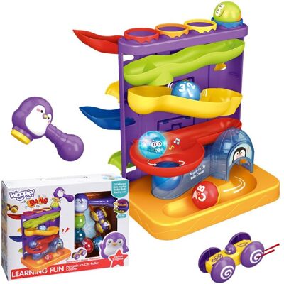 Lean Toys DLA DZIECI 3W1 TOR KULKOWY WBIJAK Z MŁOTECZKIEM Lean Toys DLA DZIECI 3W1 TOR KULKOWY WBIJAK Z MŁOTECZKIEM