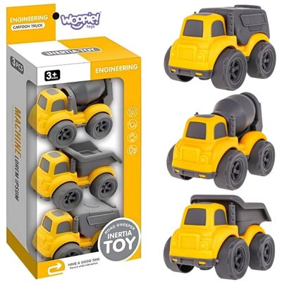 Lean Toys DLA DZIECI 3W1 ZESTAW POJAZDY BUDOWLANE Lean Toys DLA DZIECI 3W1 ZESTAW POJAZDY BUDOWLANE