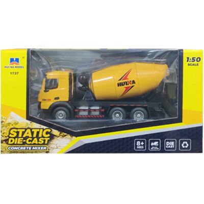 Lean Toys Dla Dzieci Betoniarka Pojazd Budowlany Metalowa Żółta Lean Toys Dla Dzieci Betoniarka Pojazd Budowlany Metalowa Żółta