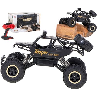 Lean Toys DLA DZIECI CZARNY STEROWANY SAMOCHÓD Lean Toys DLA DZIECI CZARNY STEROWANY SAMOCHÓD