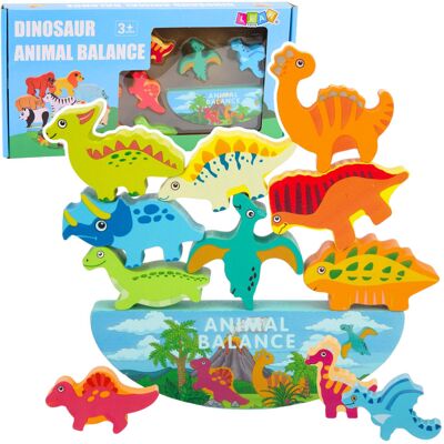Lean Toys DLA DZIECI DINOZAURZA WIEŻA ZRĘCZNOŚCIOWA UKŁADANKA Lean Toys DLA DZIECI DINOZAURZA WIEŻA ZRĘCZNOŚCIOWA UKŁADANKA