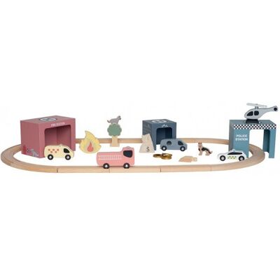 Lean Toys Dla Dzieci Drewniany Tor Samochodowy Akcrsoria Lean Toys Dla Dzieci Drewniany Tor Samochodowy Akcrsoria