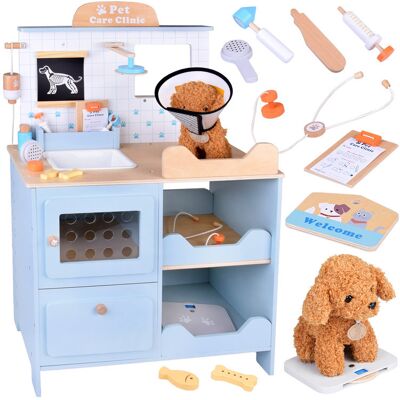 Lean Toys DLA DZIECI GABINET WETERYNARYJNY Z PLUSZOWYM PSEM Lean Toys DLA DZIECI GABINET WETERYNARYJNY Z PLUSZOWYM PSEM