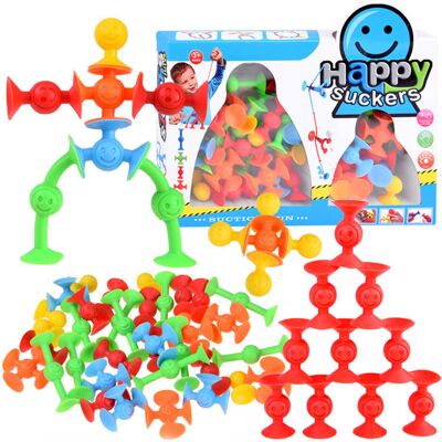 Lean Toys Dla Dzieci Giętkie Klocki Przyssawki Lean Toys Dla Dzieci Giętkie Klocki Przyssawki