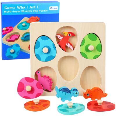 Lean Toys DLA DZIECI GRA MEMORY DINOZAURY UKŁADANKA Lean Toys DLA DZIECI GRA MEMORY DINOZAURY UKŁADANKA