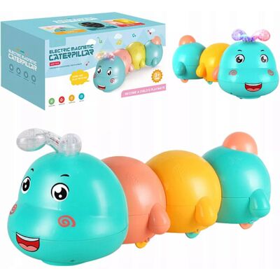 Lean Toys DLA DZIECI INTERAKTYWNA GĄSIENICA Z MELODIĄ I ŚWIATŁEM Lean Toys DLA DZIECI INTERAKTYWNA GĄSIENICA Z MELODIĄ I ŚWIATŁEM