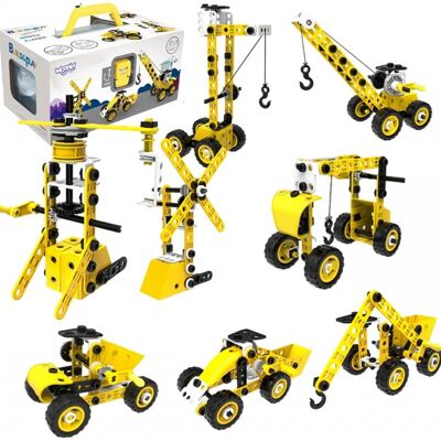 Lean Toys DLA DZIECI KLOCKI 8W1 ZESTAW POJAZDÓW Lean Toys DLA DZIECI KLOCKI 8W1 ZESTAW POJAZDÓW