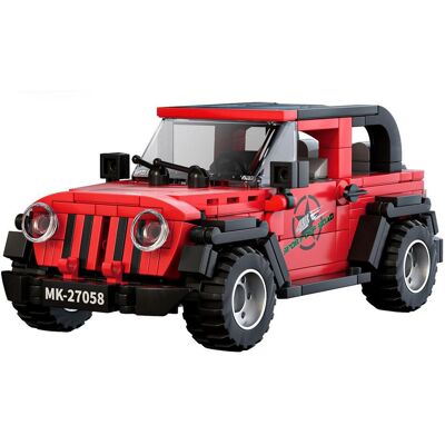 Lean Toys Dla Dzieci Klocki Autko W Kolorze Czerwonym Lean Toys Dla Dzieci Klocki Autko W Kolorze Czerwonym