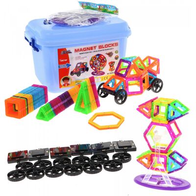 Lean Toys DLA DZIECI KLOCKI MAGNETYCZNE DUZY ZESTAW Lean Toys DLA DZIECI KLOCKI MAGNETYCZNE DUZY ZESTAW