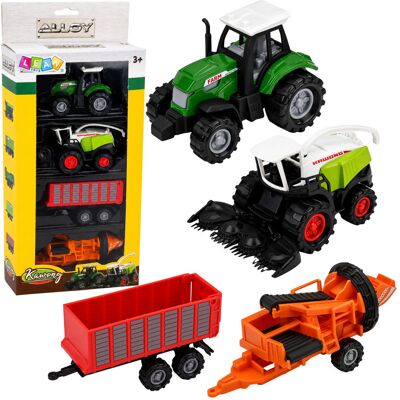 Lean Toys DLA DZIECI KOLOORWY ZESTAW ROLNICZY TRAKTOR Lean Toys DLA DZIECI KOLOORWY ZESTAW ROLNICZY TRAKTOR