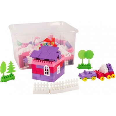 Lean Toys Dla Dzieci Kolorowe Klocki W Pojemniku Lean Toys Dla Dzieci Kolorowe Klocki W Pojemniku