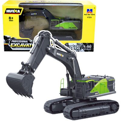 Lean Toys Dla Dzieci Koparka Gąsienicowa Metalowa Zielona Lean Toys Dla Dzieci Koparka Gąsienicowa Metalowa Zielona