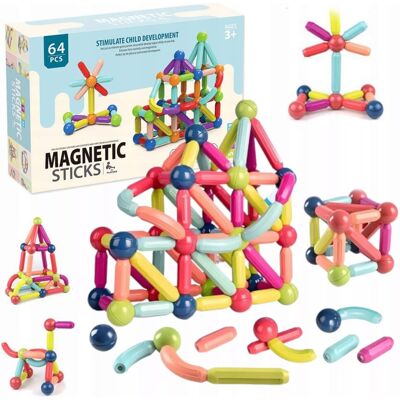 Lean Toys DLA DZIECI KREATYWNE KLOCKI MAGNETYCZNE Lean Toys DLA DZIECI KREATYWNE KLOCKI MAGNETYCZNE
