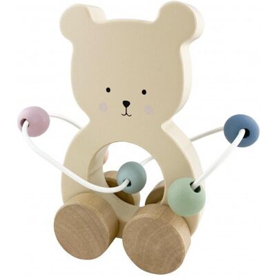 Lean Toys DLA DZIECI MINI LABIRYNT NA KÓŁKACH MIŚ Lean Toys DLA DZIECI MINI LABIRYNT NA KÓŁKACH MIŚ