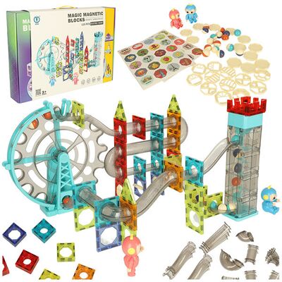 Lean Toys DLA DZIECI MUZYCZNY TOR KULKOWY Z MAGNETYCZNYMI KLOCKAMI Lean Toys DLA DZIECI MUZYCZNY TOR KULKOWY Z MAGNETYCZNYMI KLOCKAMI
