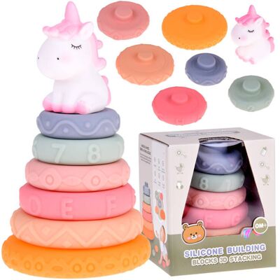 Lean Toys DLA DZIECI PIRAMIDKA KLOCKI Z WYPUSTKAMI GUMOWA Lean Toys DLA DZIECI PIRAMIDKA KLOCKI Z WYPUSTKAMI GUMOWA