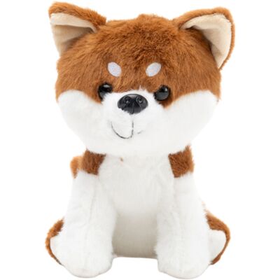 Lean Toys DLA DZIECI PLUSZOWA MASKOTKA MAŁY PIESEK BIAŁO BRĄZOWY Lean Toys DLA DZIECI PLUSZOWA MASKOTKA MAŁY PIESEK BIAŁO BRĄZOWY