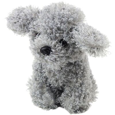 Lean Toys DLA DZIECI PLUSZOWA MASKOTKA PIESEK SZARY Lean Toys DLA DZIECI PLUSZOWA MASKOTKA PIESEK SZARY
