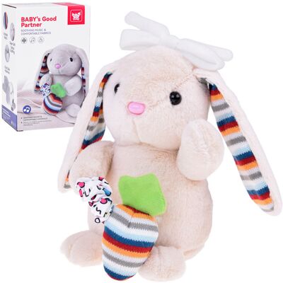 Lean Toys DLA DZIECI PLUSZOWY KRÓLICZEK POZYTYWKA Lean Toys DLA DZIECI PLUSZOWY KRÓLICZEK POZYTYWKA