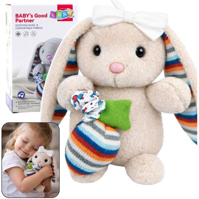 Lean Toys DLA DZIECI PLUSZOWY KRÓLICZEK PRZYTULANKA Lean Toys DLA DZIECI PLUSZOWY KRÓLICZEK PRZYTULANKA