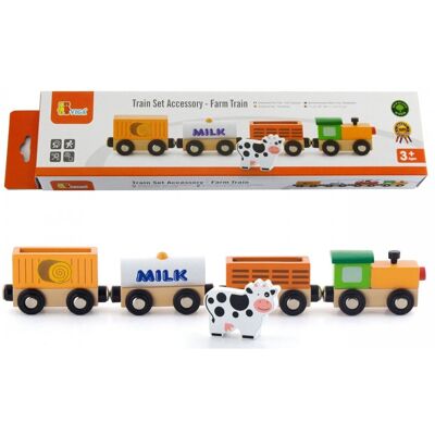 Lean Toys DLA DZIECI POCIĄG ROLNICZY ZESTAW AKCESORIÓW Lean Toys DLA DZIECI POCIĄG ROLNICZY ZESTAW AKCESORIÓW