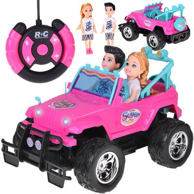 Lean Toys DLA DZIECI RÓŻOWE AUTO DLA LALEK Lean Toys DLA DZIECI RÓŻOWE AUTO DLA LALEK