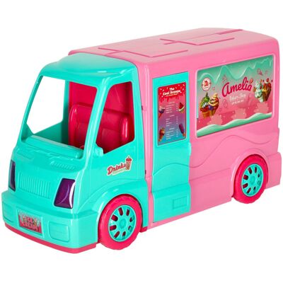 Lean Toys DLA DZIECI SAMOCHÓD DLA LALEK KAMPER ZESTAW Lean Toys DLA DZIECI SAMOCHÓD DLA LALEK KAMPER ZESTAW